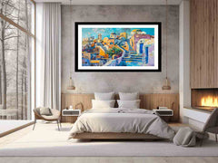 Santorini Art Framed Print