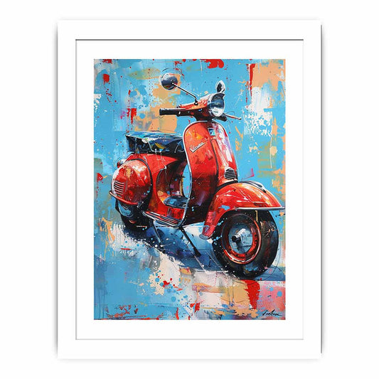Scooter art Framed Print