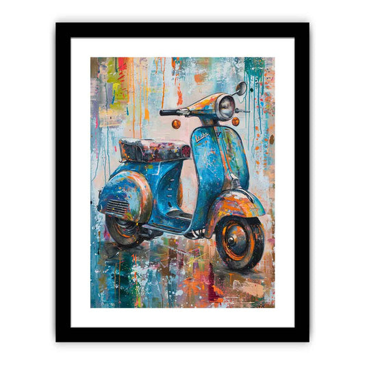 Scooter art Framed Print