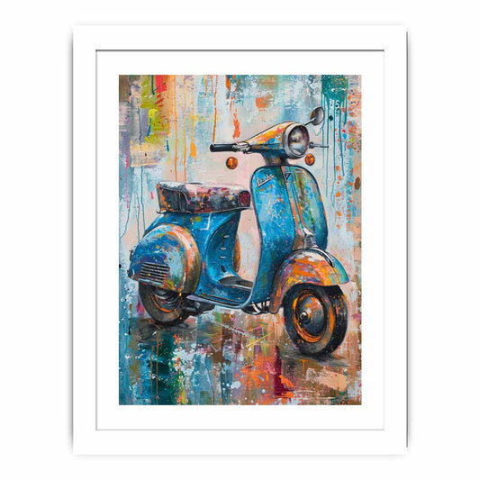 Scooter art Framed Print