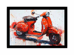 Vespa Scooter Painting