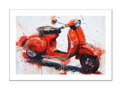 Vespa Scooter Painting