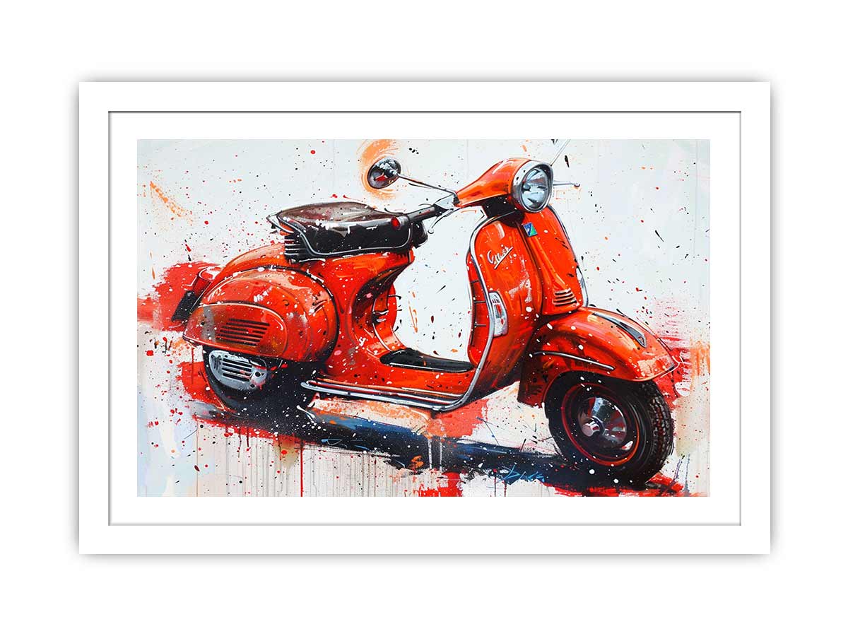 Vespa Scooter Painting