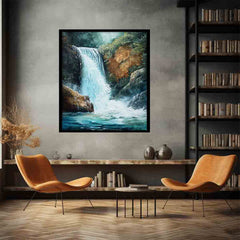 Waterfall Art Painting