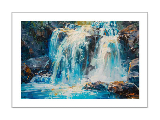 Waterfall Art Painting
