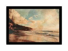 Vintage Beach Framed Print