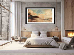 Vintage Beach Framed Print