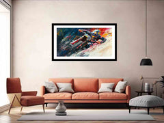 Redbull Inspired Art Framed Print