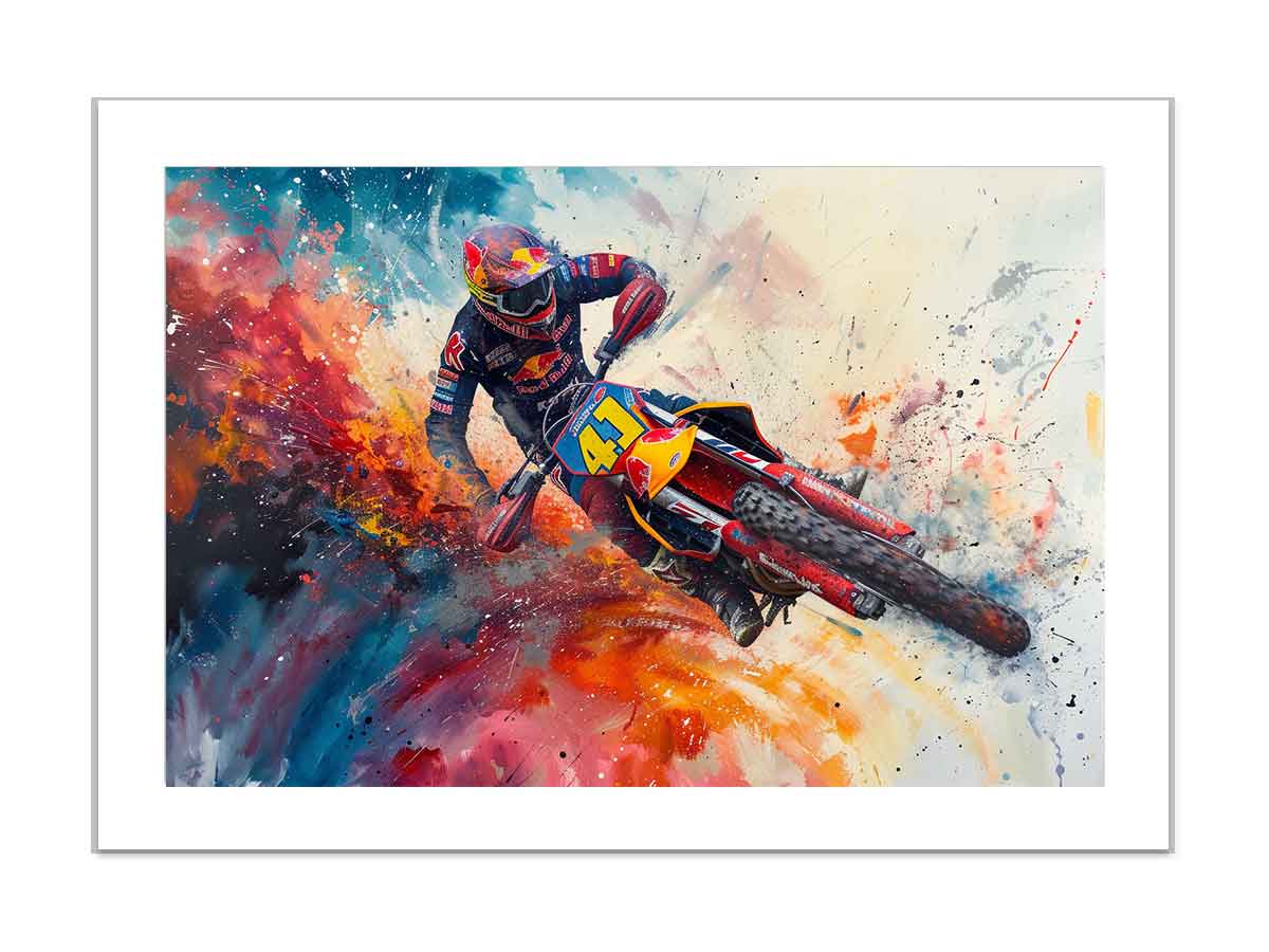 Bike Race Art print