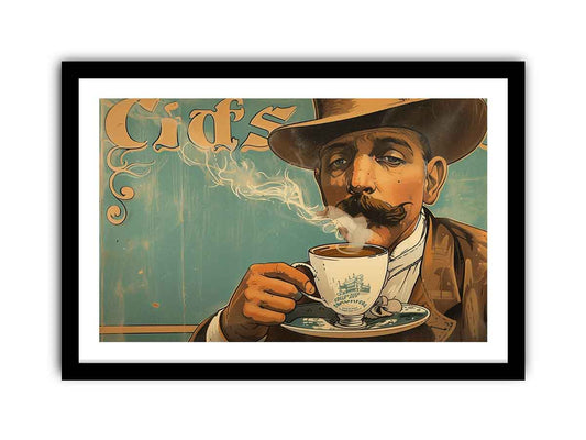 vintage coffee Framed Print 2