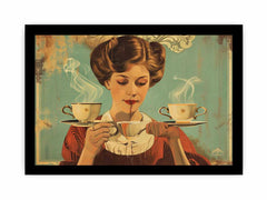 vintage coffee Framed Print 3