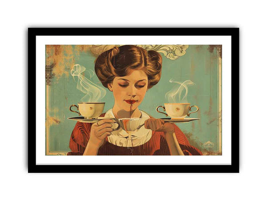 vintage coffee Framed Print 3