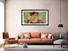 vintage coffee Framed Print 3