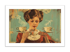 vintage coffee Framed Print 3