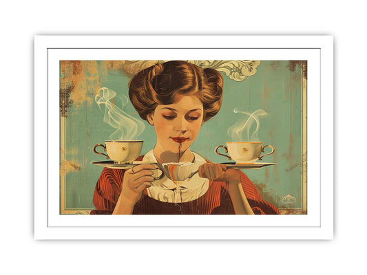 vintage coffee Framed Print 3