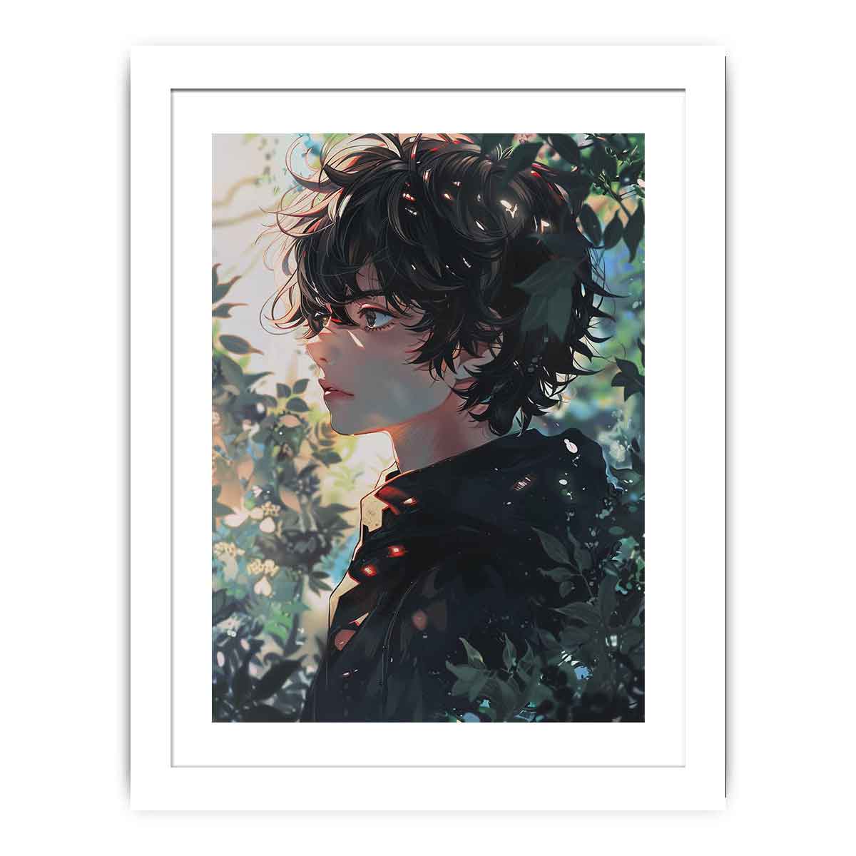 Anime Boy Framed Print