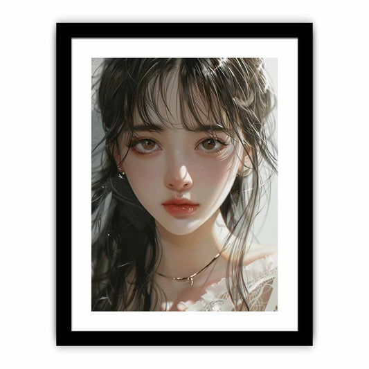 Anime Girl Framed Print