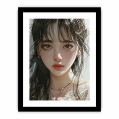 Anime Girl Framed Print