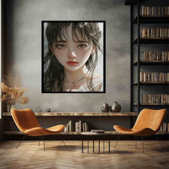 Anime Girl Framed Print