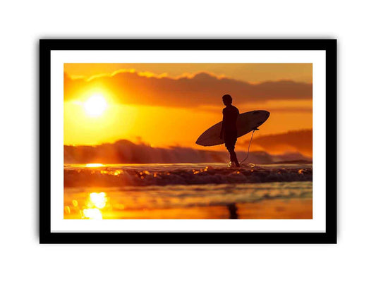 Surfer in the Sun Art