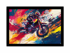Bike Rider Framed Print