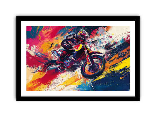 Bike  Rider Framed Print