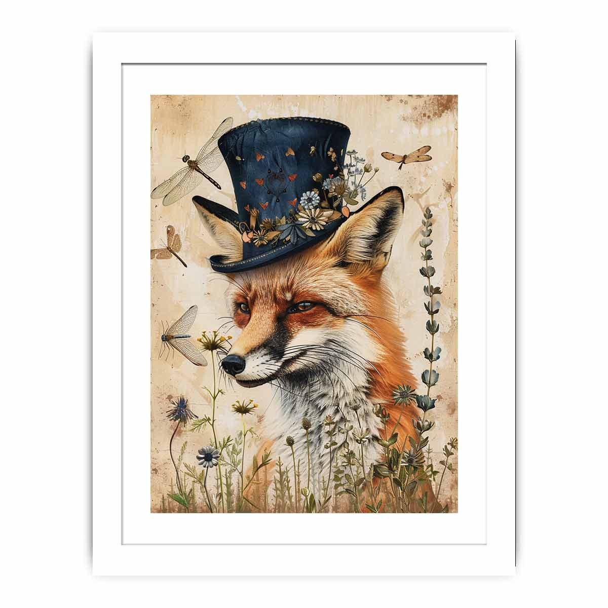 Elegant Fox Framed Print