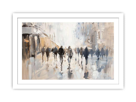 Walking in Paris Framed Print