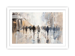 Walking in Paris Framed Print