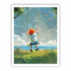 Swinging Framed Print
