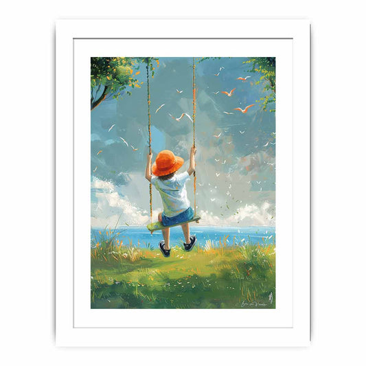 Swinging Framed Print