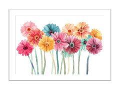 Watercolor Daisies Art