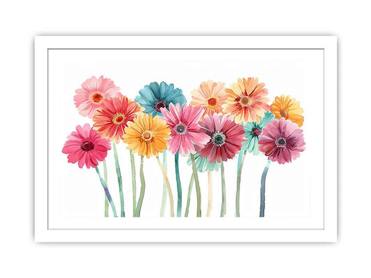 Watercolor Daisies Art