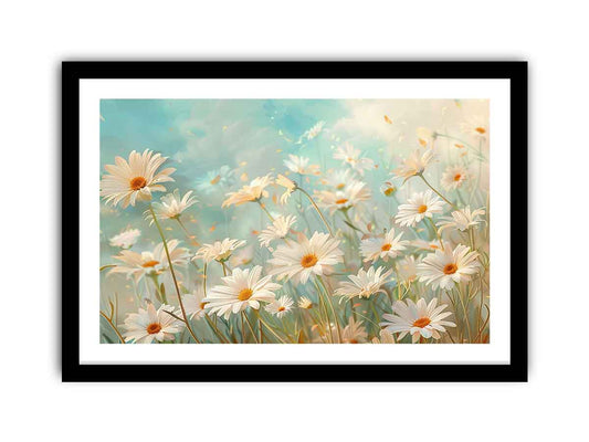 Daisies Flower Framed print