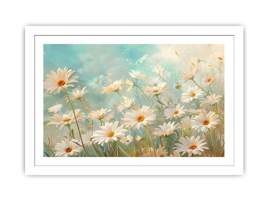 Daisies Flower Framed print