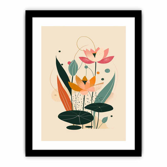 Lotus flowers Framed Print
