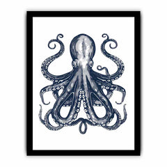 Blue Cctopus Framed Print