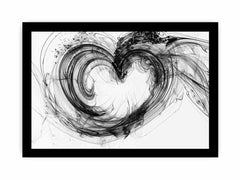 Abstract heart Framed Print