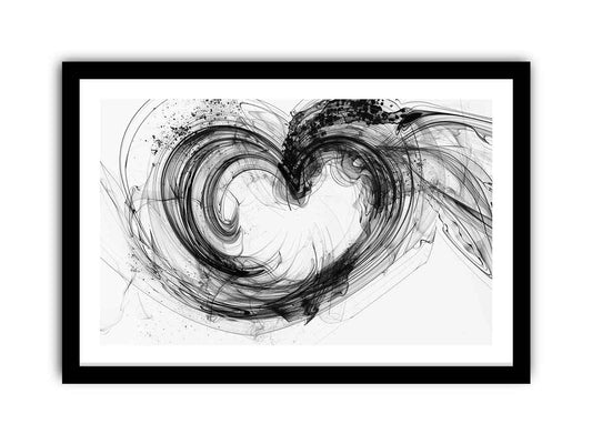 Abstract heart Framed Print