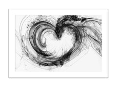 Abstract heart Framed Print