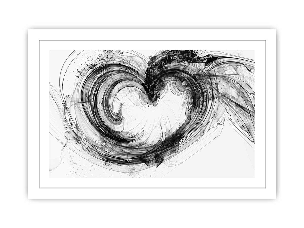 Abstract heart Framed Print