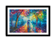 Street Walk Framed Print