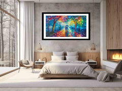 Street Walk Framed Print