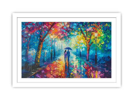 Street Walk Framed Print