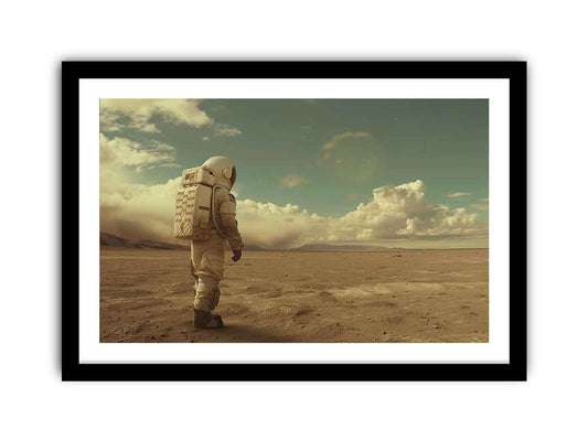 Astronaut Walk Framed Print