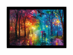 Raibow Walk Framed Print