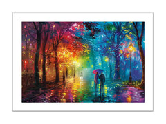 Raibow Walk Framed Print