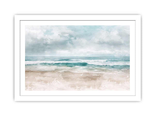 Abstract Beach Framed Print