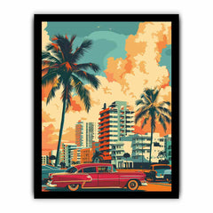 miami Framed Print Art