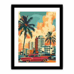 miami Framed Print Art